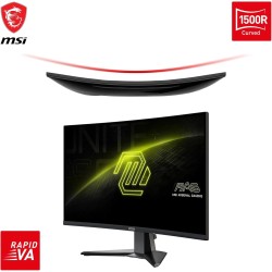 MSI MAG 27C6F écran Gaming incurvé FHD de 27" - Dalle Rapid VA 1920 x 1080 1500R, 180 Hz / 0,5ms (GtG, Min.), Adaptive-Sync - DP