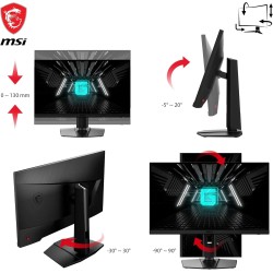 MSI G272QPF E2 Écran PC Gaming 27" WQHD - Dalle Rapid IPS, 2560x1440, 180Hz / 1ms, 125% sRGB, Adaptive-Sync - DisplayPort 1.2a, 