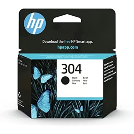 HP 304 Cartouche d'Encre Noire Authentique (N9K06AE)