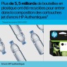 HP 62 Trois Couleurs (Cyan, Magenta, Jaune) Authentique (C2P06AE)