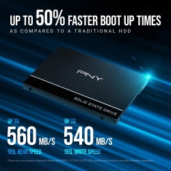 PNY CS900 SSD Interne SATA III, 2.5 Pouces, 500Go, Vitesse de Lecture jusqu'à 550MB/s