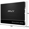 PNY CS900 SSD Interne SATA III, 2.5 pouces, 960Go, Vitesse de lecture jusqu'à 535MB/s, Disque SSD
