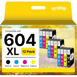 604 XL Cartouche Compatible pour Cartouche Encre Epson XP 2200 pour Cartouche Encre Epson 604 XL pour Expression Home XP-2200 XP
