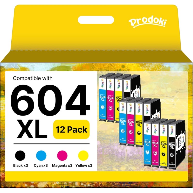 604 XL Cartouche Compatible pour Cartouche Encre Epson XP 2200 pour Cartouche Encre Epson 604 XL pour Expression Home XP-2200 XP