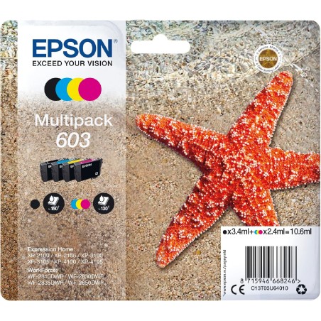 Multipack EPSON 1LB 4 couleurs encre 603
