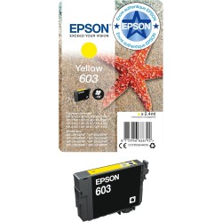 Epson 603 Etoile de Mer Jaune, Cartouche d'encre d'origine, XP-2100 XP-2105 XP-2150 XP-2155 XP-3100 XP-3105 XP-3150 XP-3155 XP-4