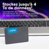 Crucial BX500 SATA SSD 2To, SSD 2.5" Interne, jusqu'à 540MB/s, Compatible avec Ordinateur Portable et de Bureau (PC), 3D NAND, A