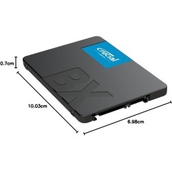 Crucial BX500 SATA SSD 2To, SSD 2.5" Interne, jusqu'à 540MB/s, Compatible avec Ordinateur Portable et de Bureau (PC), 3D NAND, A