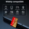 Lot de 2 Carte Mémoire 128 Go avec Adaptateur, Carte Mémoire TF Haute Vitesse, UHS-I, A1, C10, Carte TF pour Tablette/Téléphone/