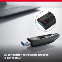 Sandisk ultra 32 gb usb flash drive usb 3.0 up to 130 mb/s read - twin pack, rouge/blue