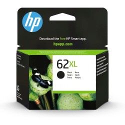 HP Cartouche d'encre noire originale à haut rendement 62XL