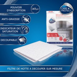 CARE+PROTECT Filtre de Hotte Aspirante - Universel - Anti-Graisse - Capacité d'Absorption Très Elevée Avec Indicateur de Saturat