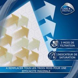 CARE+PROTECT Filtre de Hotte Aspirante - Universel - Anti-Graisse - Capacité d'Absorption Très Elevée Avec Indicateur de Saturat