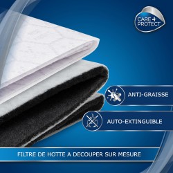 CARE+PROTECT Filtre de Hotte Aspirante - Universel - Anti-Graisse - Capacité d'Absorption Très Elevée Avec Indicateur de Saturat