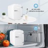 YASHE Mini Frigo de Chambre, 4 Litres/ 6 Canettes, Petit Frigo Thermoélectrique CA/CC pour Boissons, Nourriture, Beauté, Bureau,