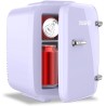YASHE Mini réfrigérateur 4 litres pour cosmétiques, boissons, 220 V AC/12 V DC, thermoélectrique refroidissement et réchauffemen