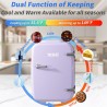 YASHE Mini réfrigérateur 4 litres pour cosmétiques, boissons, 220 V AC/12 V DC, thermoélectrique refroidissement et réchauffemen