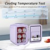 YASHE Mini réfrigérateur 4 litres pour cosmétiques, boissons, 220 V AC/12 V DC, thermoélectrique refroidissement et réchauffemen