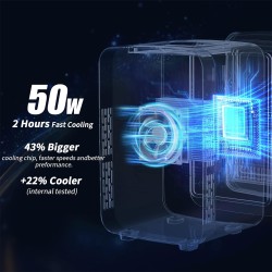 YASHE Mini réfrigérateur 4 litres pour cosmétiques, boissons, 220 V AC/12 V DC, thermoélectrique refroidissement et réchauffemen