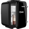 YASHE Mini Frigo de Chambre, 4 Litres/ 6 Canettes, Petit Frigo Thermoélectrique CA/CC pour Boissons, Nourriture, Beauté, Bureau,