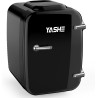 YASHE Mini Frigo de Chambre, 4 Litres/ 6 Canettes, Petit Frigo Thermoélectrique CA/CC pour Boissons, Nourriture, Beauté, Bureau,