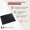 Fackelmann 08024 Filtre hotte, Filtre charbon hotte, Charbon actif, Polyester, Noir, 47 cm x 57 cm