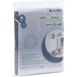 Fackelmann 0807450 Filtre pour hotte lin naturel et charbon actif, Filtre deux-en-un, Filtre hotte, Lin naturel, Charbon actif, 