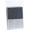 Fackelmann 0807450 Filtre pour hotte lin naturel et charbon actif, Filtre deux-en-un, Filtre hotte, Lin naturel, Charbon actif, 