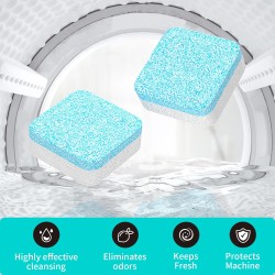 Nettoyage machine à laver Tablettes nettoyantes pour lave-linge 24 paquets - 1 an d'approvisionnement Tablettes nettoyantes pour