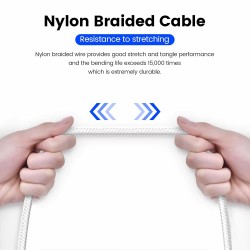 MOSWAG Rallonge Jack Audio 3.5 mm 4 Pôles pour Casque Micro, Nylon Tressé Jack Mâle vers Femelle Câble Extension Audio Stéréo Co