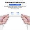 MOSWAG Rallonge Jack Audio 3.5 mm 4 Pôles pour Casque Micro, Nylon Tressé Jack Mâle vers Femelle Câble Extension Audio Stéréo Co