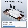 45W Chargeur USB C Rapide for iPhone 17 16 15/17 16 15 Pro/17 16 15 Pro Max/17 Air/16 15 Plus/iPad Pro/iPad Air, Samsung S25 S24