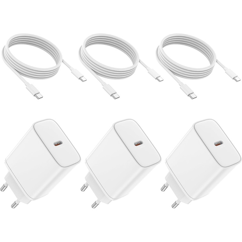 45W Chargeur USB C Rapide for iPhone 17 16 15/17 16 15 Pro/17 16 15 Pro Max/17 Air/16 15 Plus/iPad Pro/iPad Air, Samsung S25 S24