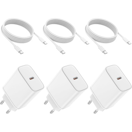 45W Chargeur USB C Rapide for iPhone 17 16 15/17 16 15 Pro/17 16 15 Pro Max/17 Air/16 15 Plus/iPad Pro/iPad Air, Samsung S25 S24
