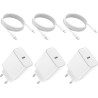 45W Chargeur USB C Rapide for iPhone 17 16 15/17 16 15 Pro/17 16 15 Pro Max/17 Air/16 15 Plus/iPad Pro/iPad Air, Samsung S25 S24
