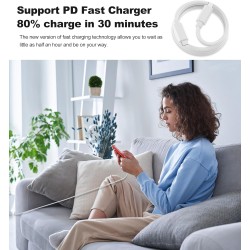 45W Chargeur USB C Rapide for iPhone 17 16 15/17 16 15 Pro/17 16 15 Pro Max/17 Air/16 15 Plus/iPad Pro/iPad Air, Samsung S25 S24