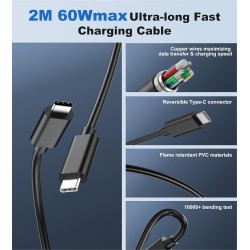 2 Pack 45W Chargeur Charge Rapide pour Samsung Galaxy S25/S24/S23/S22/S21 Ultra/S20/S20+/Note 20/10/9/8/A73/A53/A52/S10/S9, iPho