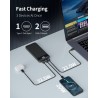 Batterie Externe 13800mAh, Slimmest 22.5W Power Bank, Batterie Portable USB C (Entrée/Sortie) PD3.0 QC4.0 Charge Rapide Chargeur