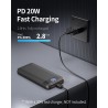 Batterie Externe 13800mAh, Slimmest 22.5W Power Bank,Batterie Portable USB C (Entrée/Sortie) PD3.0 QC4.0 Charge Rapide Chargeur 