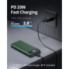 Batterie Externe 13800mAh, Slimmest 22.5W Power Bank,Batterie Portable USB C (Entrée/Sortie) PD3.0 QC4.0 Charge Rapide Chargeur 
