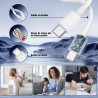 Super Rapide Samsung Chargeur Type C, 45W Double Port USB C Chargeur Rapide Bloc et 60W 1M + 2M USB C câble - PD Quick Charge 3.