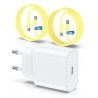 Chargeur pour iPhone 15 16, 20W apple original chargeur rapide avec 60W 1M+2M câble de charge rapide pour iPhone 16/16 Pro/16 Ma