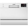 COMFEE' TD602E-W Lave-vaisselle compact pose libre, écran LED, 6,5 litres, blanc, niveau sonore : 47 dB