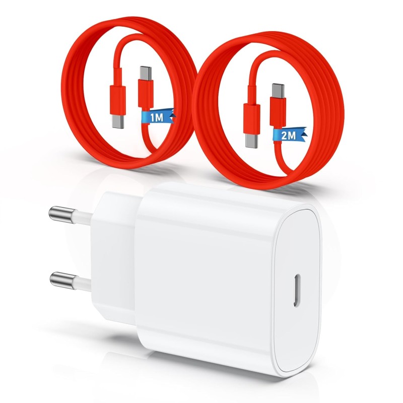 Chargeur pour iPhone 15 16, 20W apple original chargeur rapide avec 60W 1M+2M câble de charge rapide pour iPhone 16/16 Pro/16 Ma