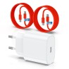 Chargeur pour iPhone 15 16, 20W apple original chargeur rapide avec 60W 1M+2M câble de charge rapide pour iPhone 16/16 Pro/16 Ma