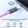 Chargeur pour iPhone 15 16, 20W Apple Original Chargeur Rapide avec 60W 1M+2M câble de Charge Rapide pour iPhone 16/16 Pro/16 Ma