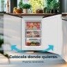 Cecotec congélateur vertical de table de 85l bolero coolmarket tf 85 blanc e. hauteur 84,5 cm et largeur 54,9 cm, basse consomma