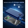 Batterie externe 50000mah charge rapide,power bank grande capacité 22,5w,usb-c avec 3 sorties & 2 entrées chargeur portable écra