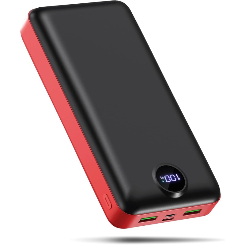 Pdbest batterie externe 50000mah charge rapide,power bank grande capacité avec 3 sorties & 2 entrées 22,5w,usb-c chargeur portab