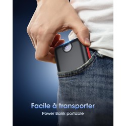 Pdbest batterie externe 50000mah charge rapide,power bank grande capacité avec 3 sorties & 2 entrées 22,5w,usb-c chargeur portab
